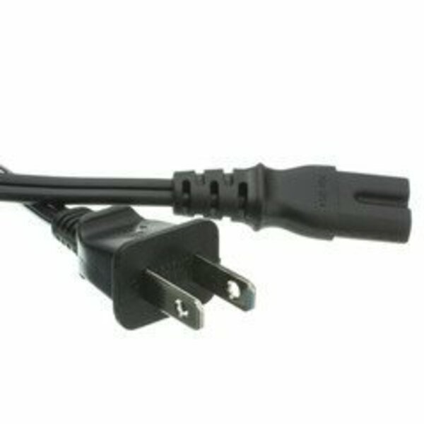 Swe-Tech 3C Notebook/Laptop Power Cord, NEMA 1-15P to C7, Non-Polarized, 1 ft FWT10W1-13201